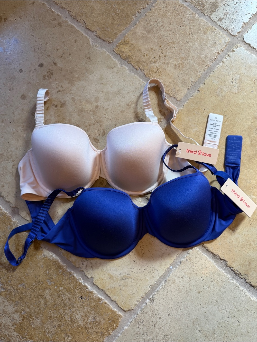 2- thirdlove Smooth Molded T-Shirt Bra - 34D1/2
